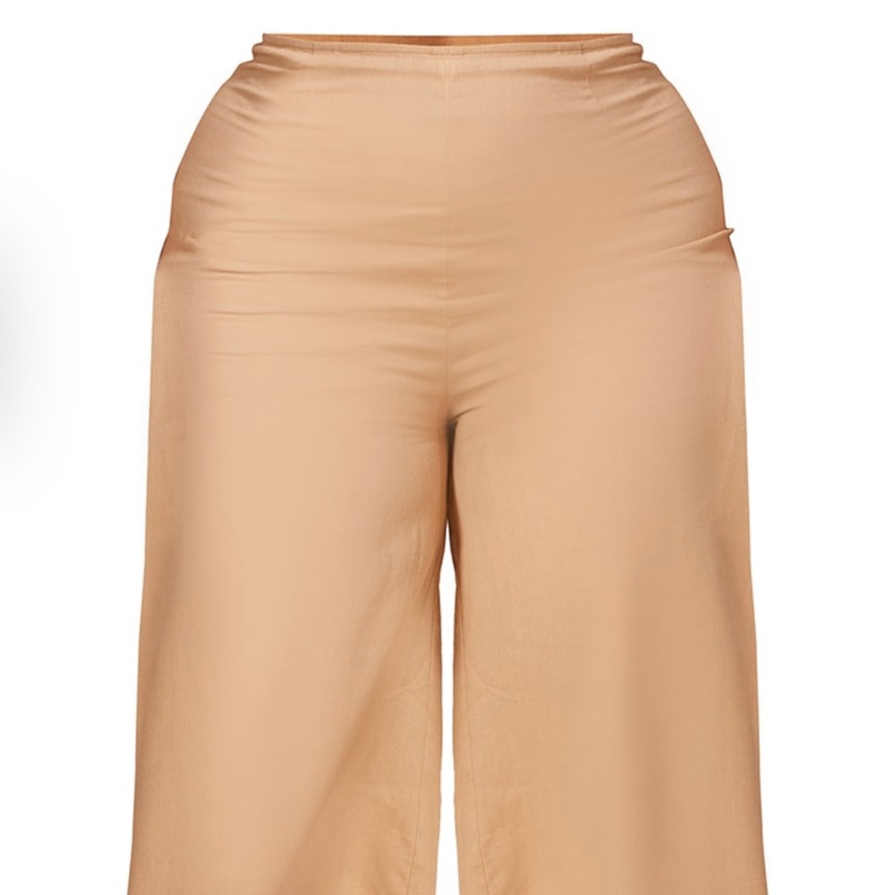 Plus Wide Leg Linen Pants